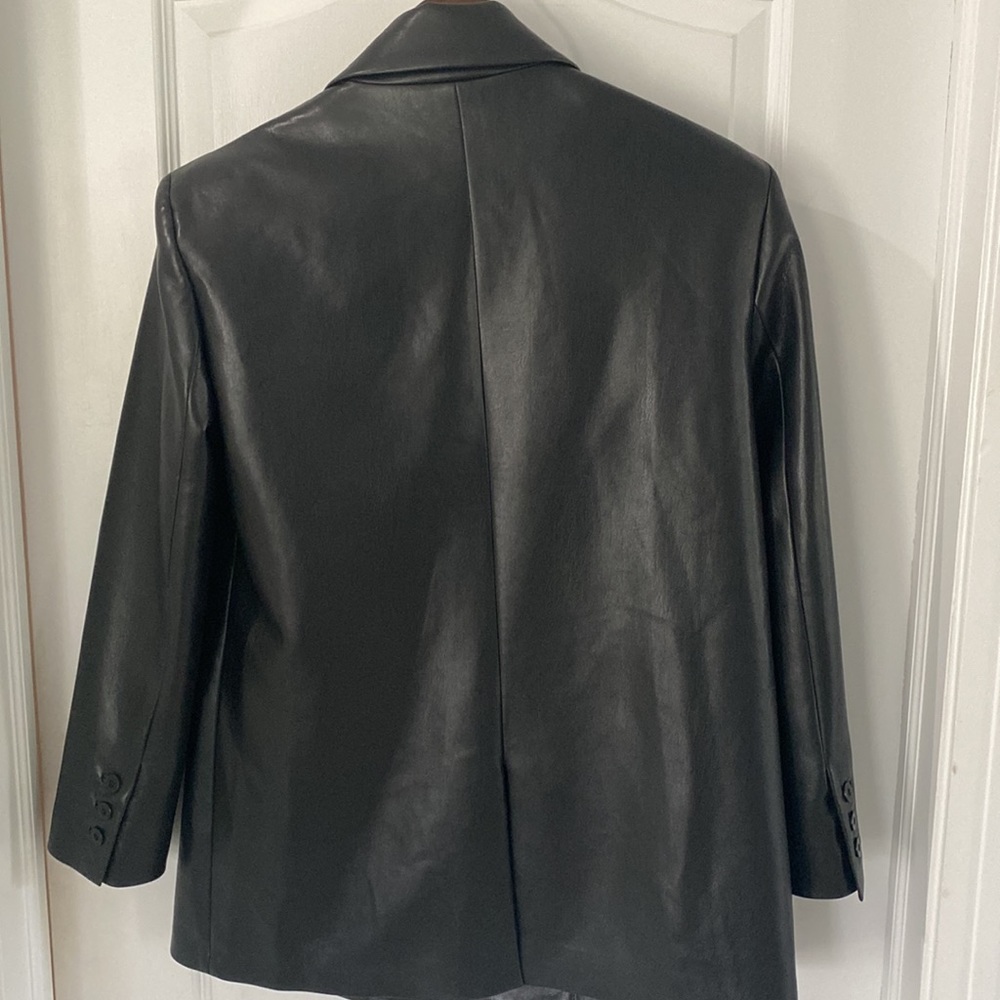 Alice and Olivia Shan vegan leather jacket - Picture 9 of 15